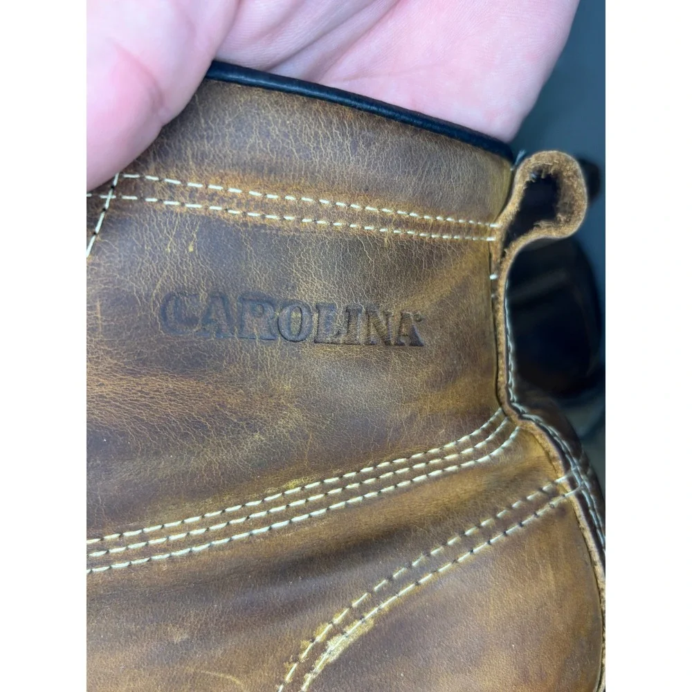 Carolina CA7029 Mens 10.5 2E Brown Leather Work Boots Union Made EH Rated